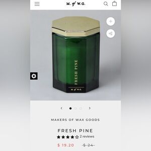 Fresh pine and balsam candle